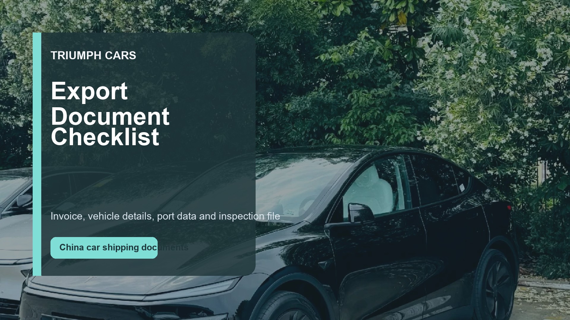 China Car Shipping Documents: What Export Buyers Should Prepare