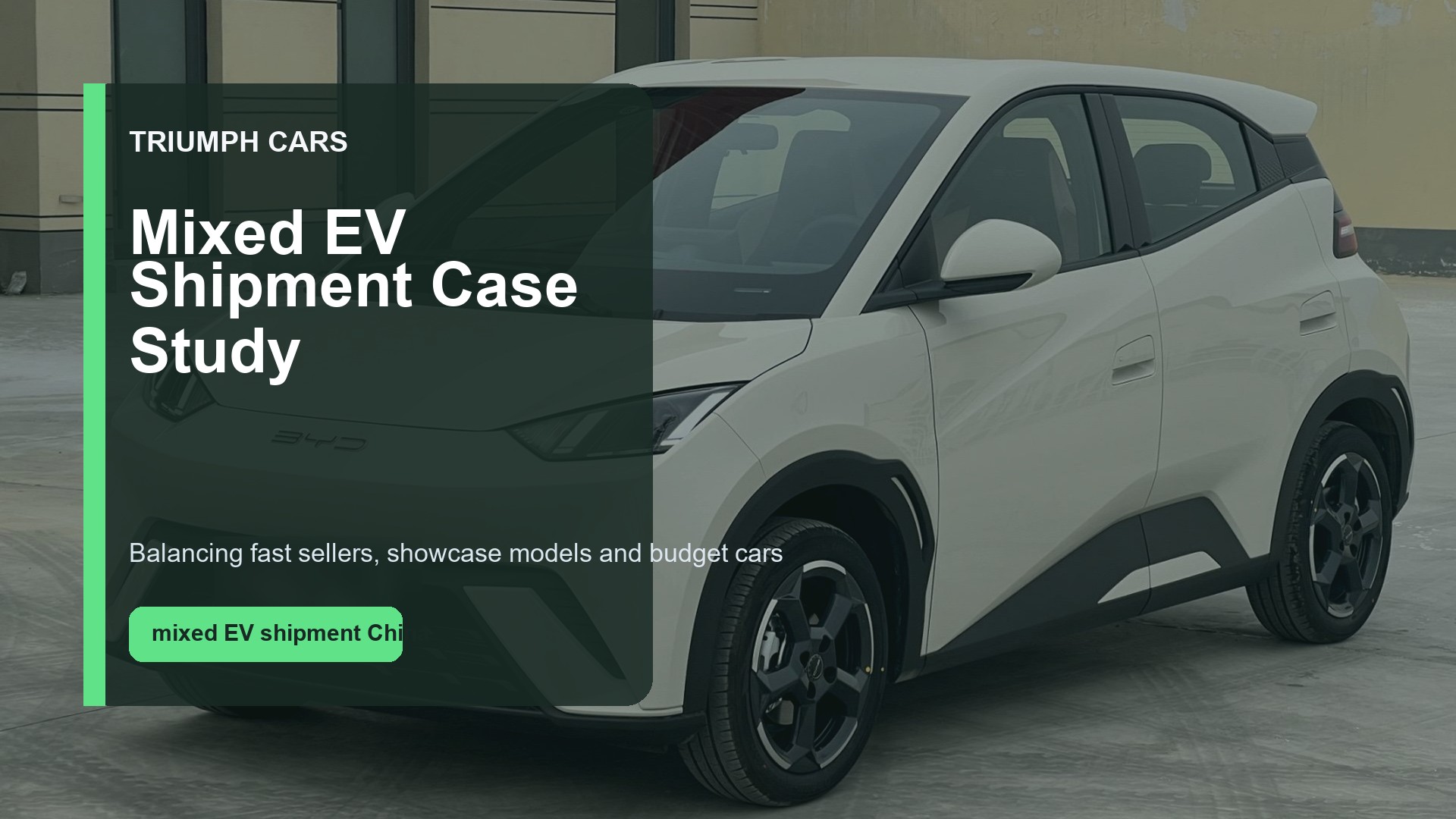 Dealer Case Study: Building a Mixed EV Shipment from China