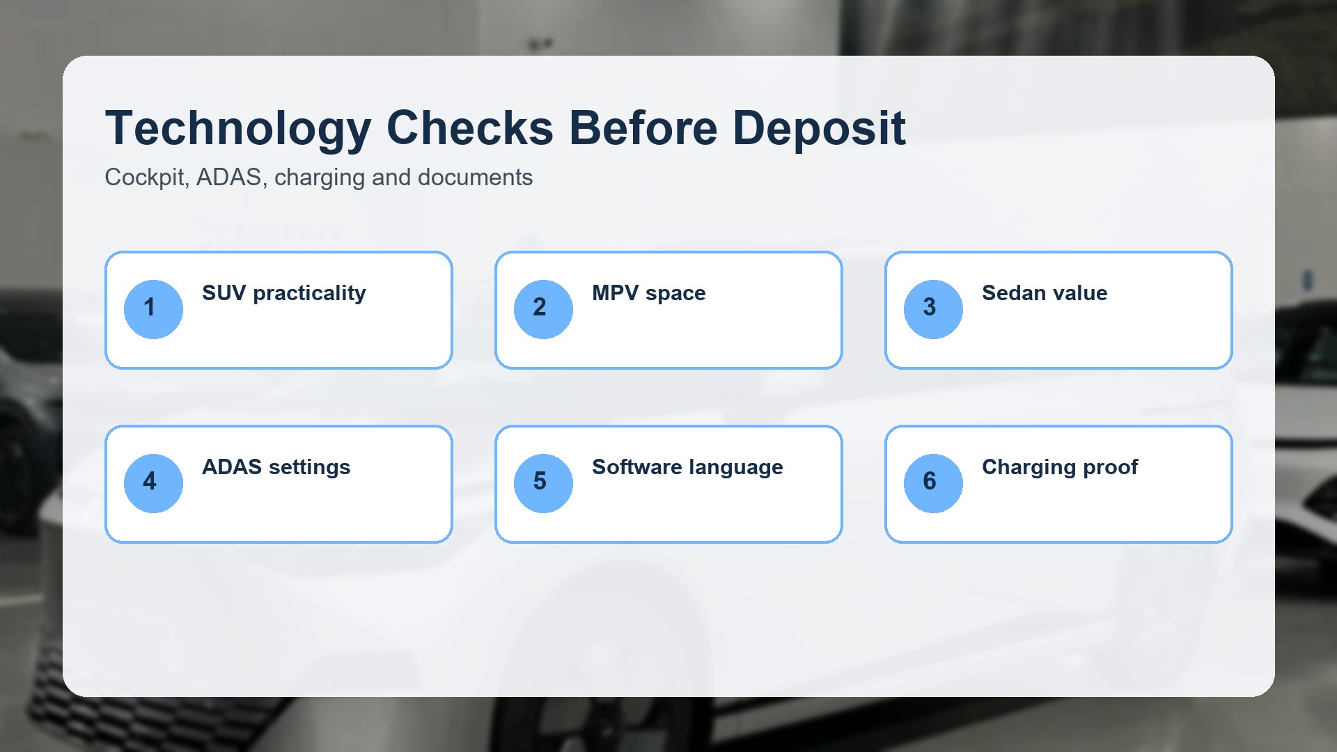 Technology Checks Before Deposit for XPeng export buyer guide by Triumph Cars